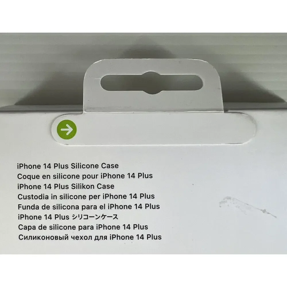 Apple iPhone 14 Plus Silicone Magsafe Case In Storm Blue-New-Genuine